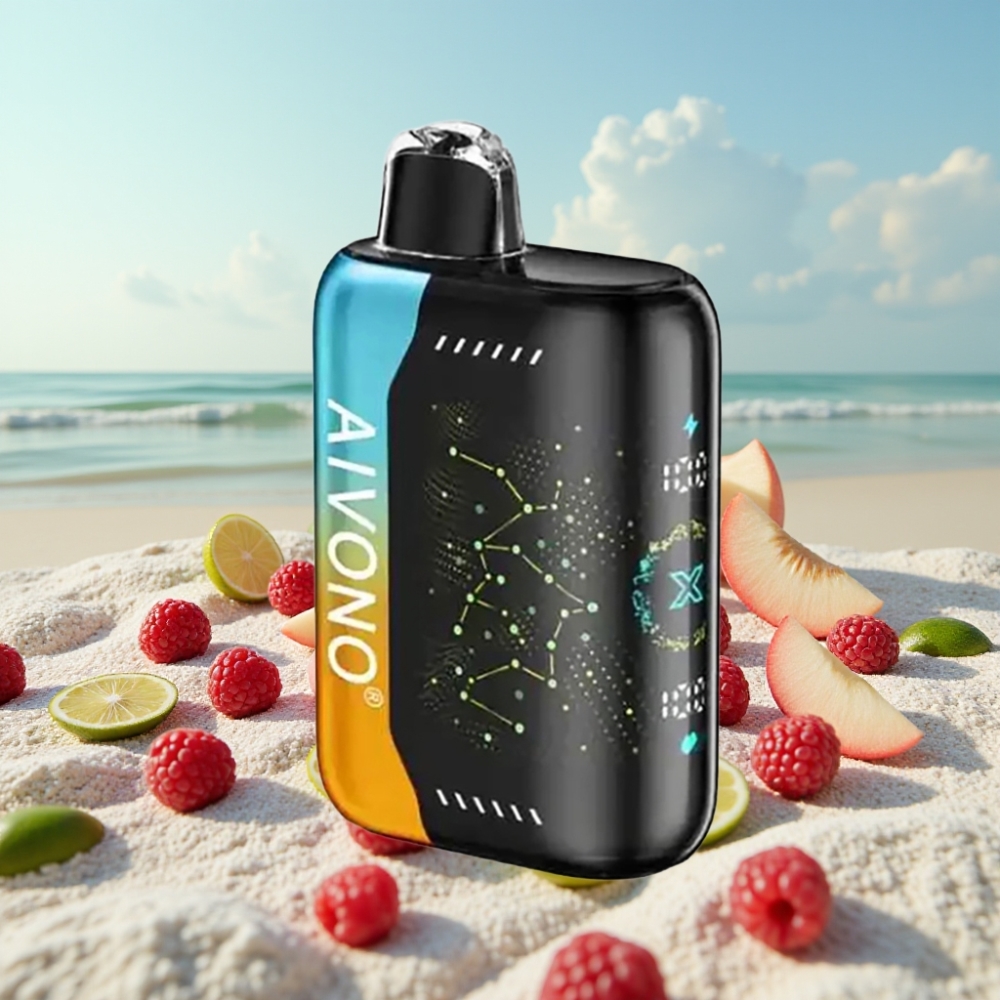 Aivono AIM BOOM 25000 Puffs 0-5 Nikotīns 28ml Aveņu Persiku Laima