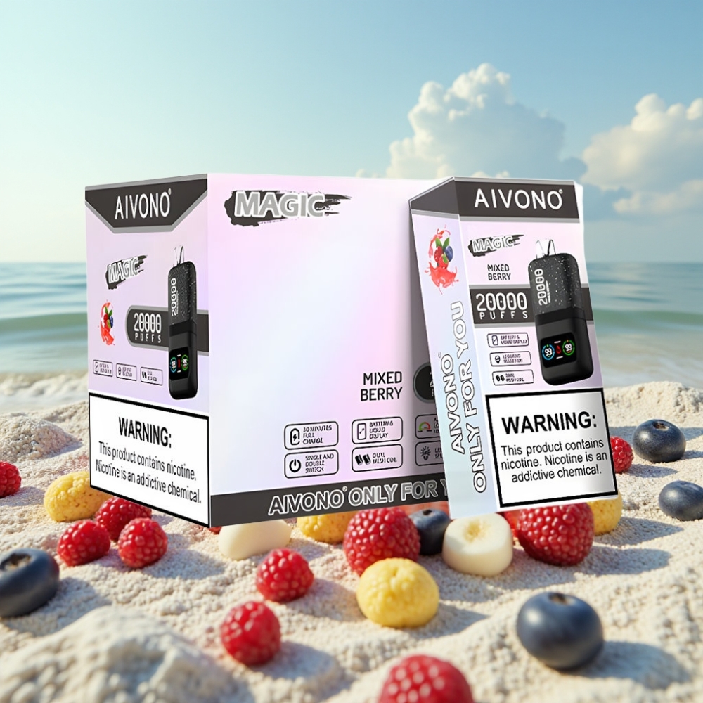 Aivono AIM MAGIC 20 000 Puffs Disposable Vape 26ml Jauktās Ogles 5 Nikotīna