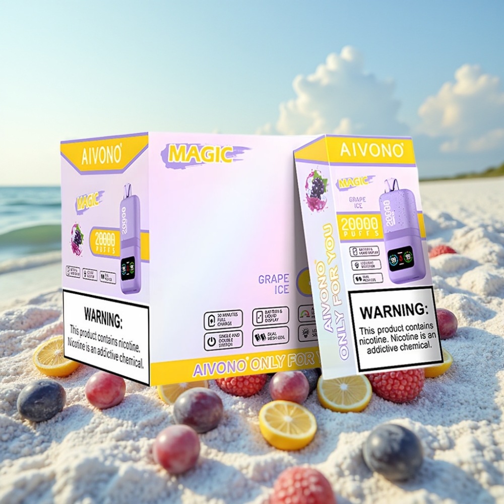 Aivono AIM MAGIC 20000 Iekšķis 26ml LCD Type-C Vīnogu Ledus