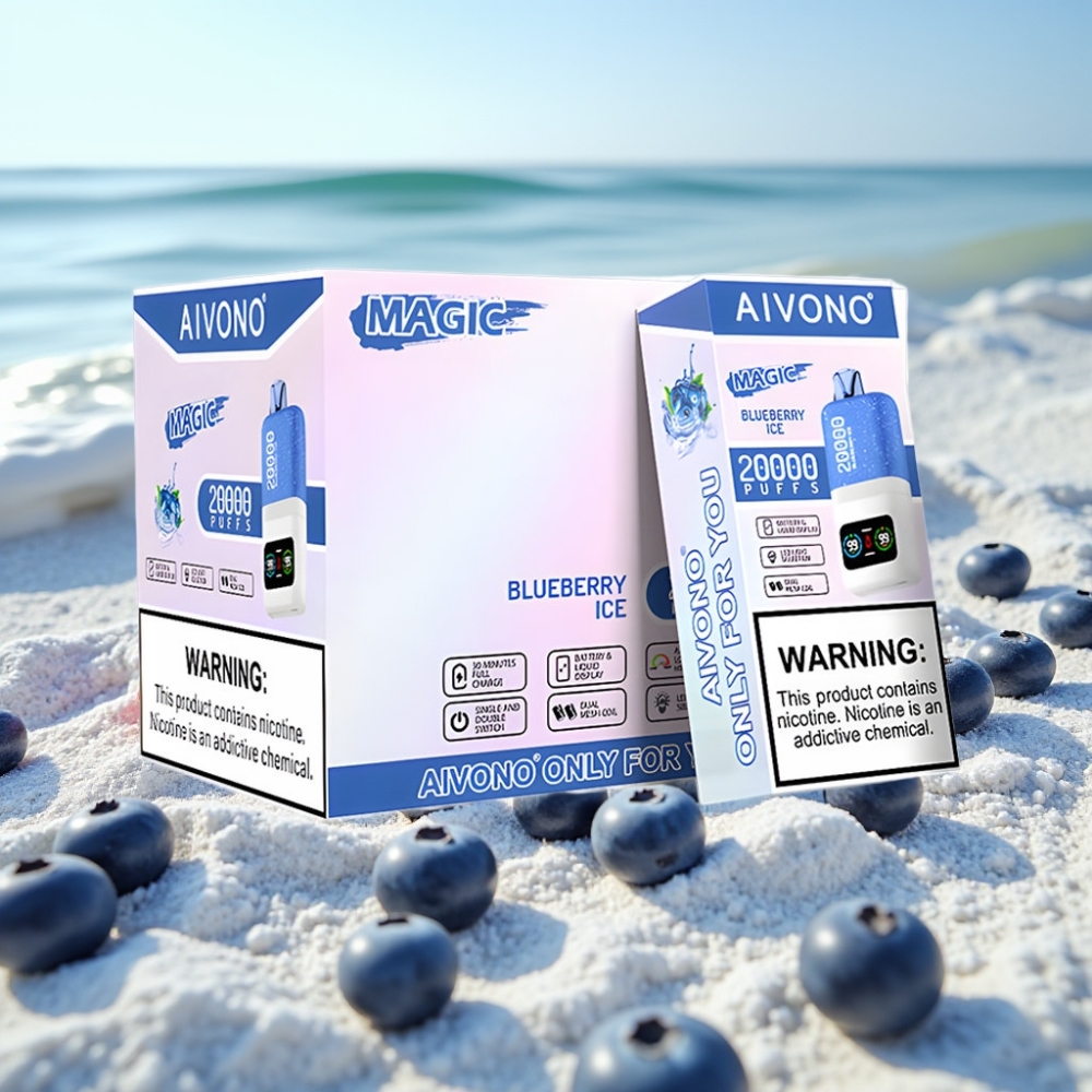 Aivono AIM MAGIC 20000 Iesūkšanas ar Zilā Oga Ledu 26ml 5 Nikotīna Type-C