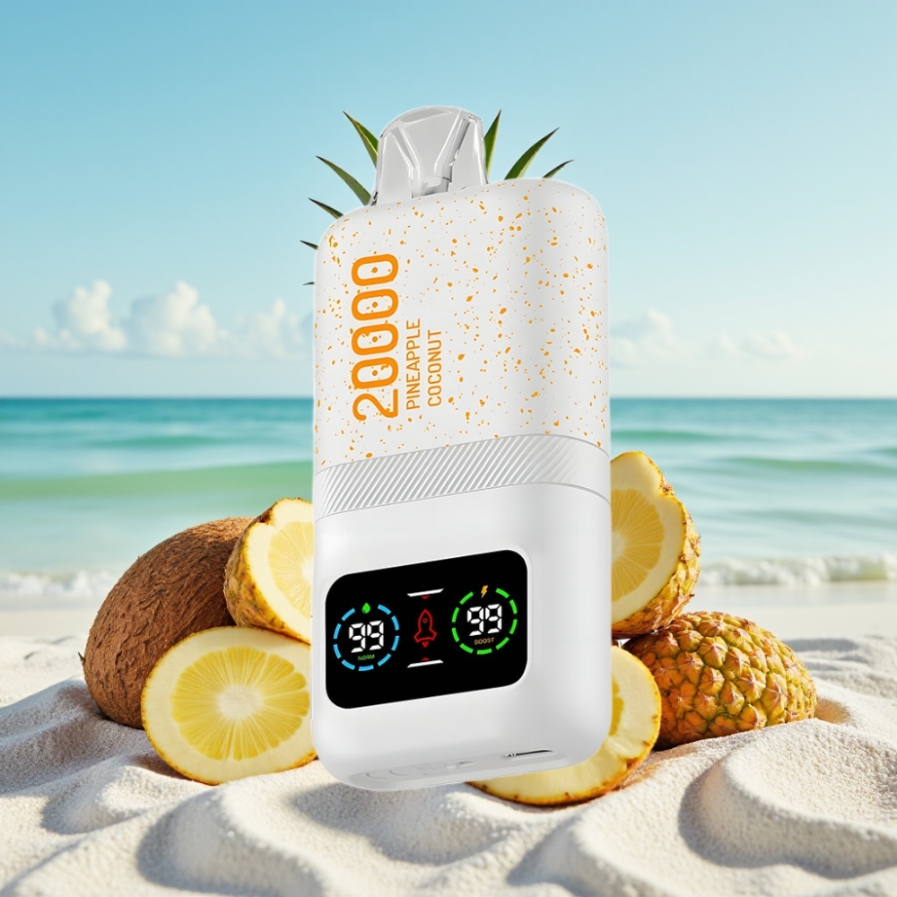 Aivono AIM MAGIC 20000 Pūšu Disposable Vape Ananāsu Kokosrieksts 26ml 5 Nikotīns