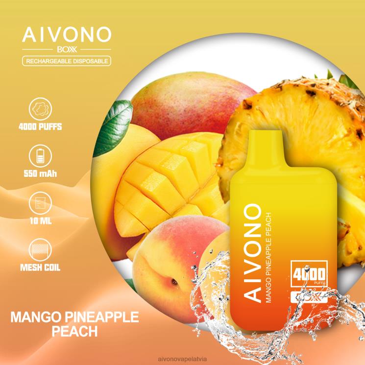 mango ananāsu persiks