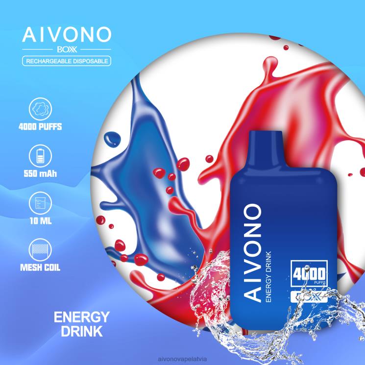 Aivono Latvia - Aivono AIM BOXX 4000 enerģijas dzēriens 4V8XV225