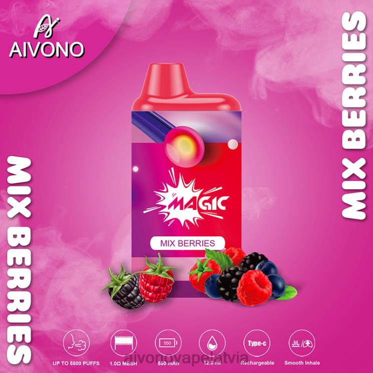 Aivono Latvia - Aivono AIM MAGIC 5800 mouth box cigarete sajauc ogas 4V8XV100