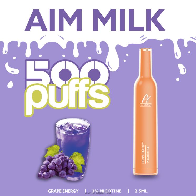 Aivono Latvia - Aivono AIM MILK 500 vīnogu enerģija 4V8XV265