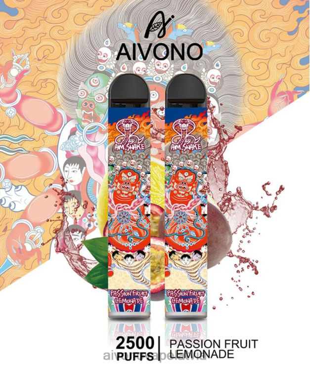 Aivono Latvia - Aivono AIM SNAKE 2500 pasifloru limonāde 4V8XV315