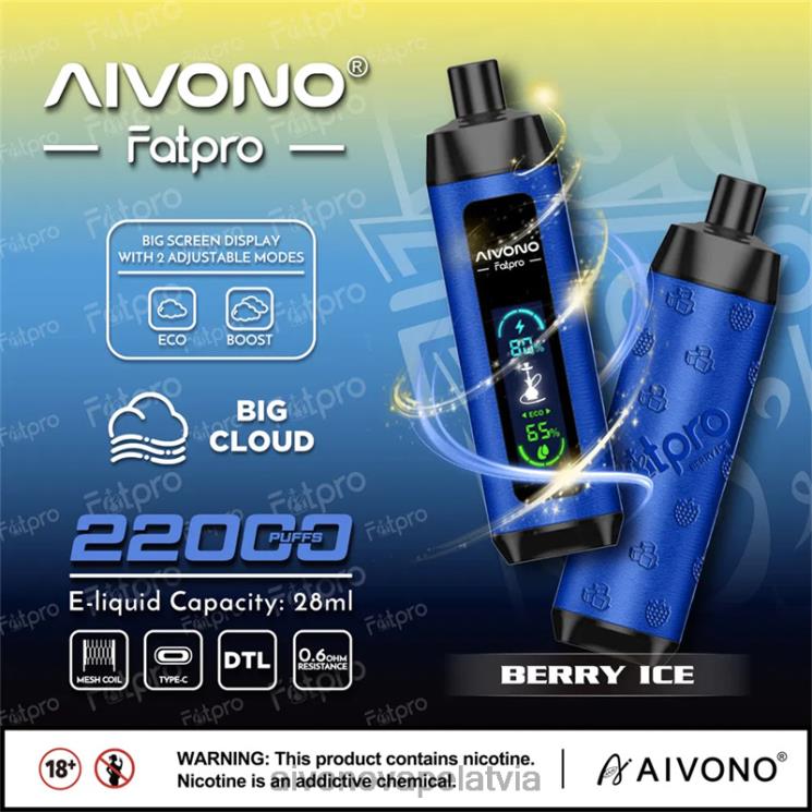 Aivono Latvia - Aivono Fatpro 22000 ogu ledus 4V8XV10