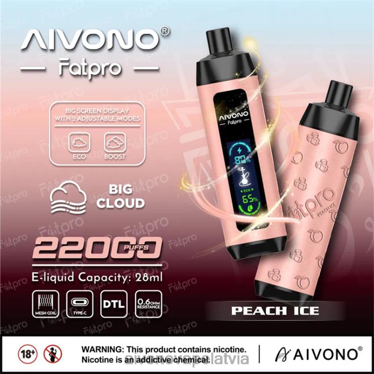 Aivono Latvia - Aivono Fatpro 22000 persiku ledus 4V8XV5