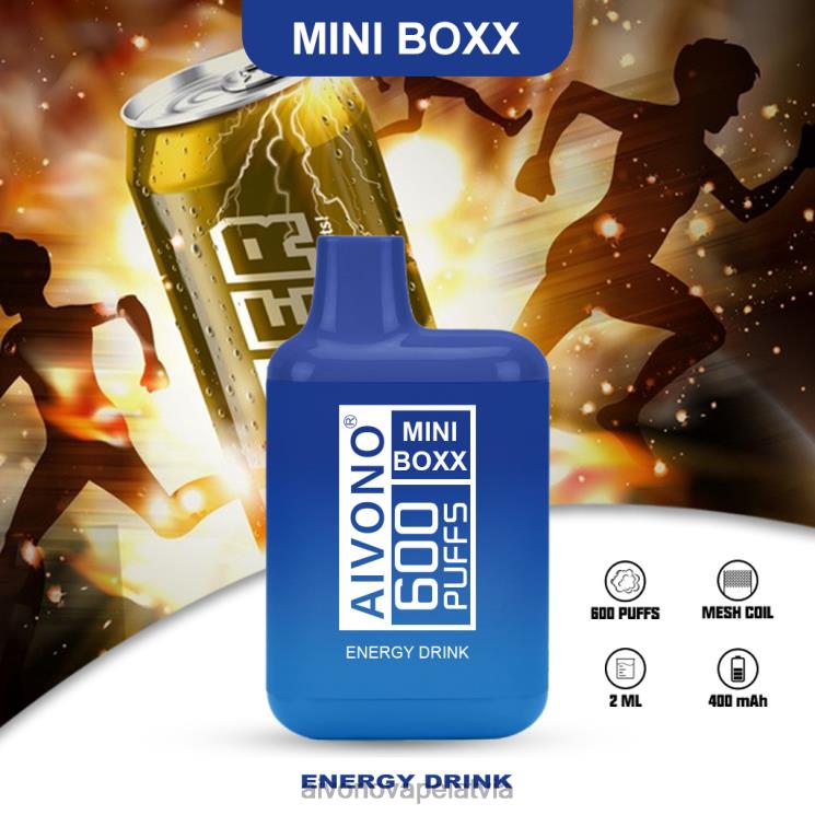Aivono Puffs - Aivono AIM MINI BOXX 600 enerģijas dzēriens 4V8XV237