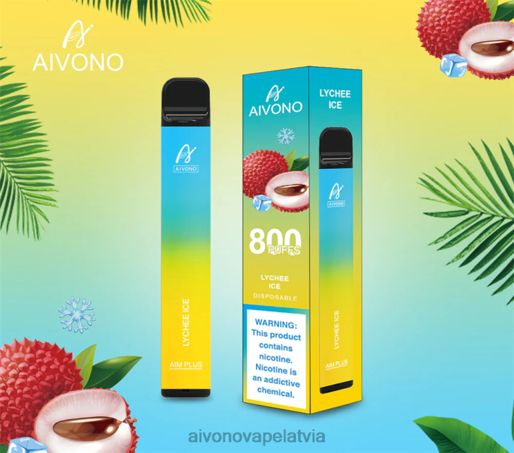 Aivono Puffs - Aivono AIM PLUS 800 ličī ledus 4V8XV182