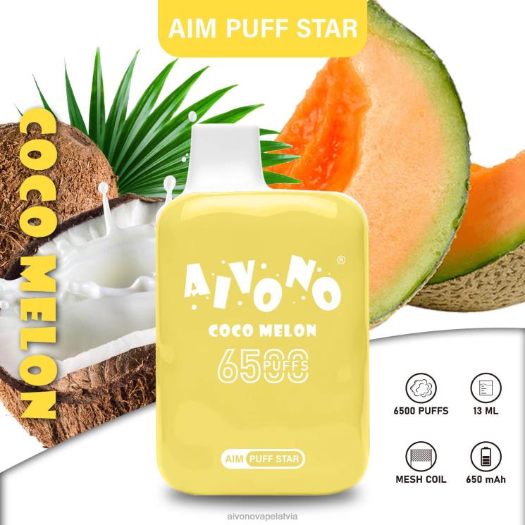 Aivono Puffs - Aivono AIM PUFF STAR 6500 komelons 4V8XV297