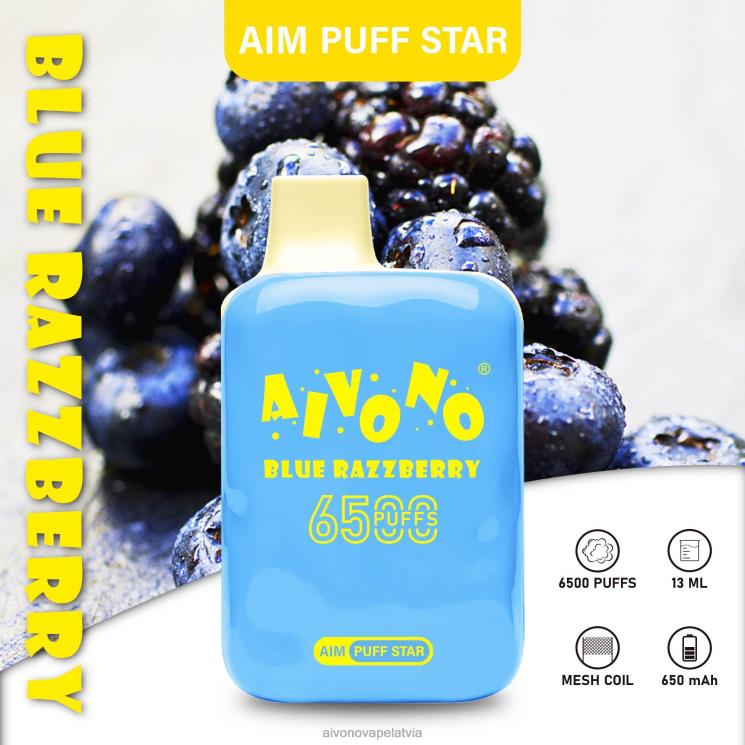 Aivono Puffs - Aivono AIM PUFF STAR 6500 zila razzberry 4V8XV292