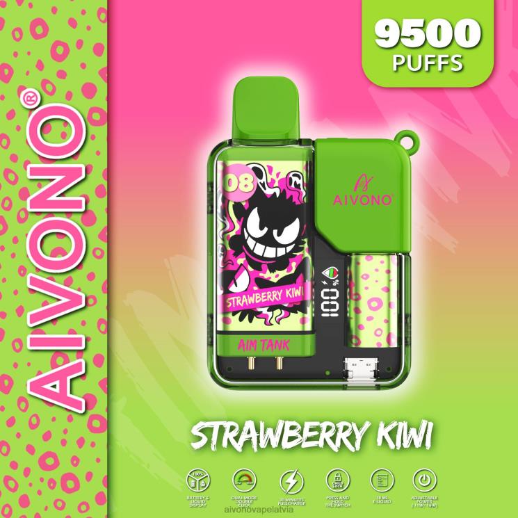 Aivono Puffs - Aivono AIM TANK 9500 zemeņu kivi 4V8XV47