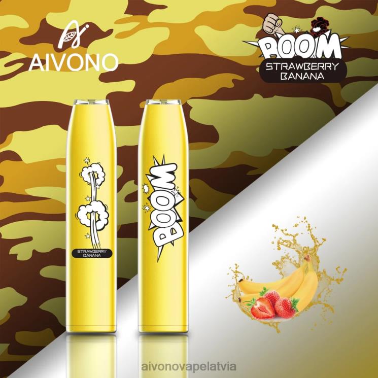Aivono Vape - Aivono AIM BOOM 600 zemeņu banāns 4V8XV363