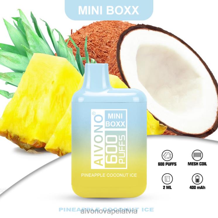 Aivono Vape - Aivono AIM MINI BOXX 600 ananāsu kokosriekstu ledus 4V8XV238