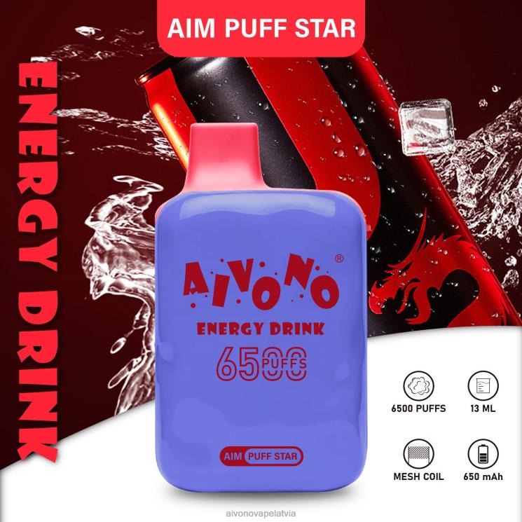 Aivono Vape - Aivono AIM PUFF STAR 6500 enerģijas dzēriens 4V8XV293