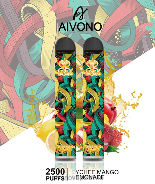 Aivono Vape - Aivono AIM SNAKE 2500 ličī mango limonāde 4V8XV308