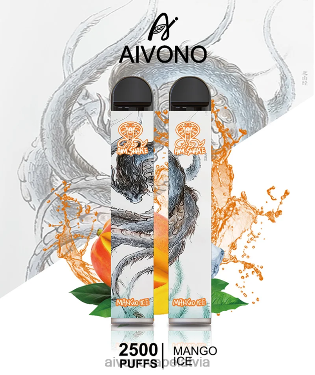 Aivono Vape - Aivono AIM SNAKE 2500 mango ledus 4V8XV313