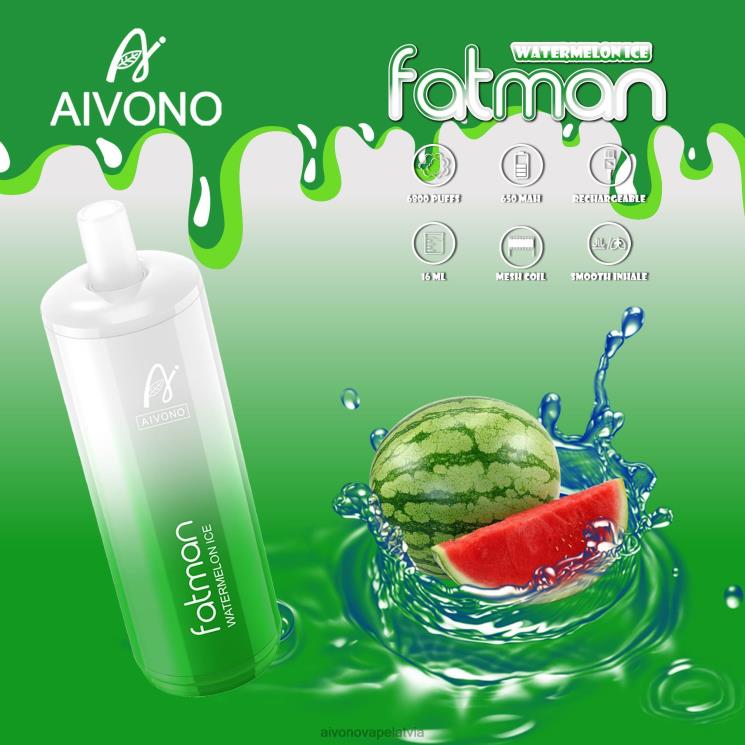 Aivono Vape - Aivono FATMAN 6800 arbūzu ledus 4V8XV28