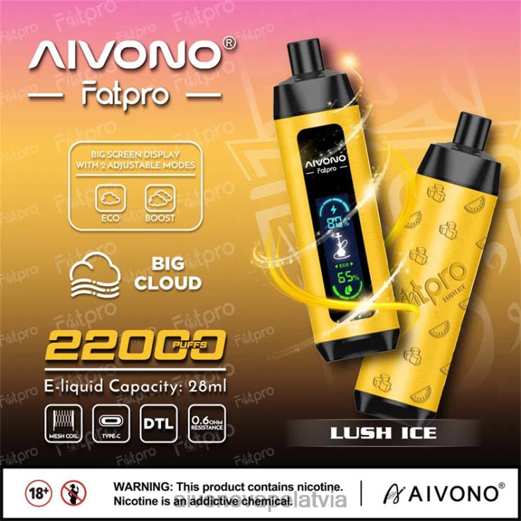 Aivono Vape - Aivono Fatpro 22000 sulīgs ledus 4V8XV3