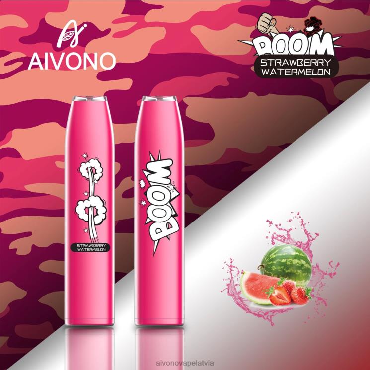 Aivono Vape Latvia - Aivono AIM BOOM 600 zemeņu arbūzs 4V8XV364