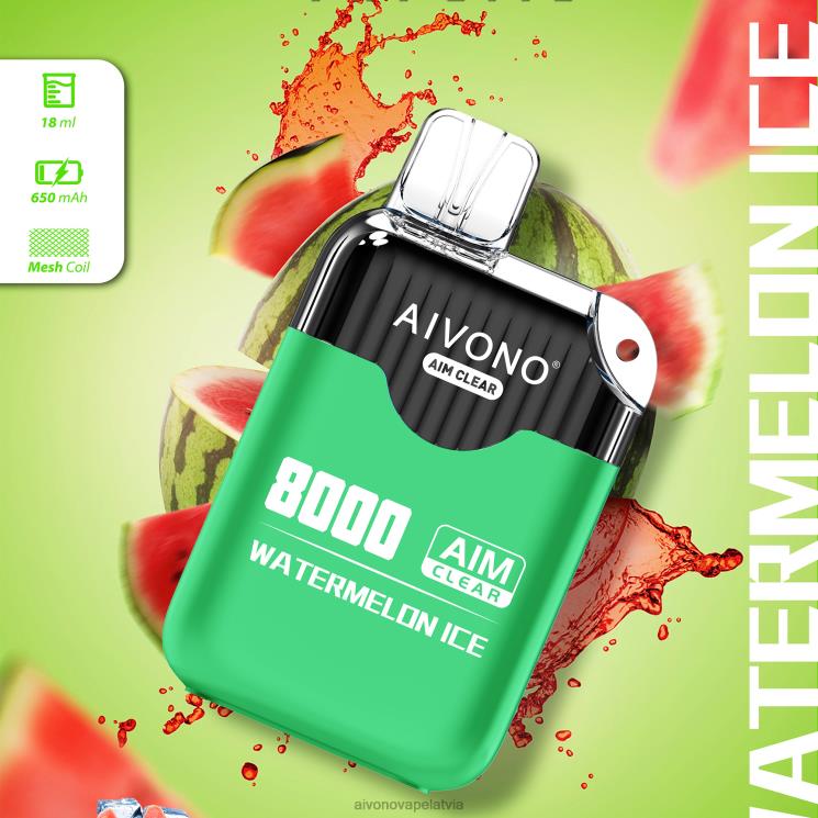 Aivono Vape Latvia - Aivono AIM CLEAR 8000 arbūzu ledus 4V8XV204