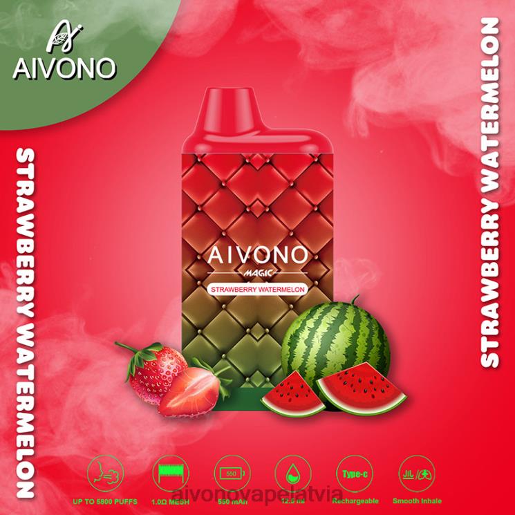 Aivono Vape Latvia - Aivono AIM MAGIC 5800 mouth box cigarete zemeņu arbūzs 4V8XV99