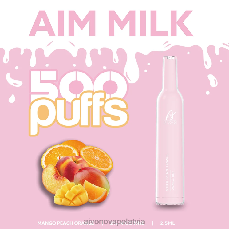 Aivono Vape Latvia - Aivono AIM MILK 500 mango persiku apelsīns 4V8XV269
