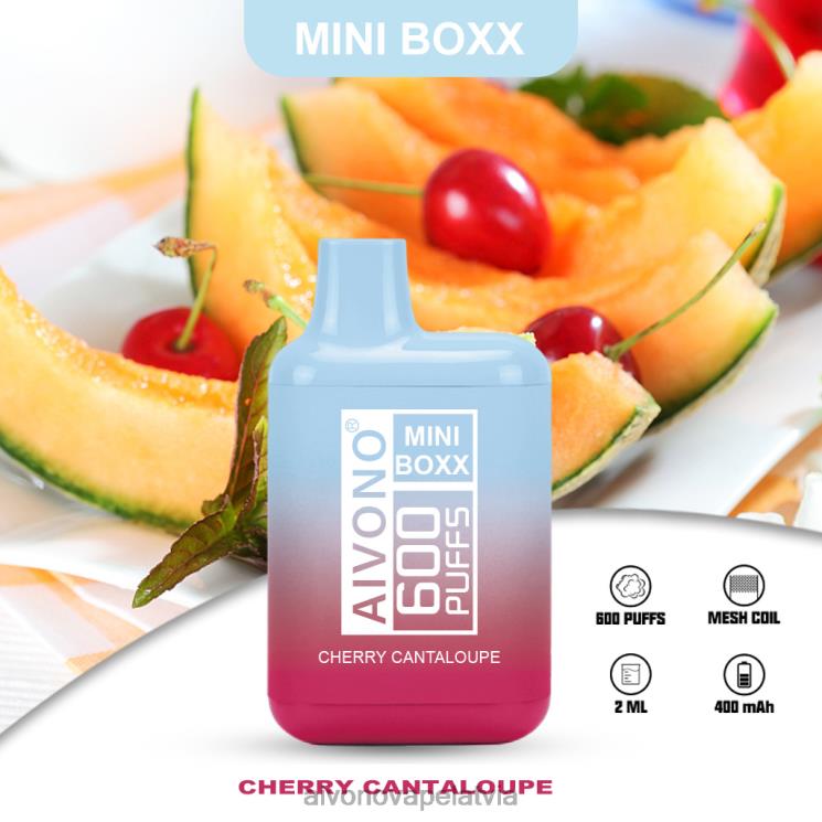 Aivono Vape Latvia - Aivono AIM MINI BOXX 600 ķiršu kantalupa 4V8XV239
