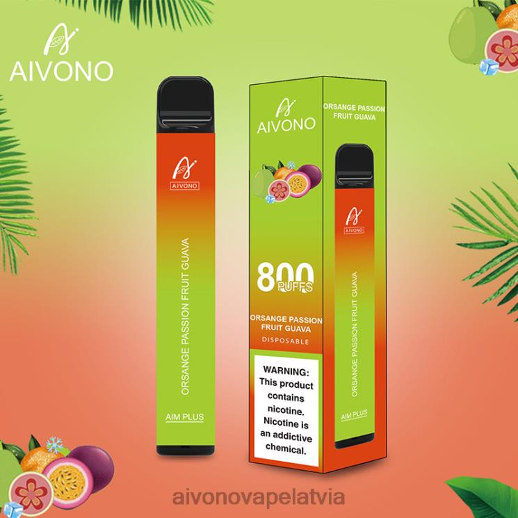 Aivono Vape Latvia - Aivono AIM PLUS 800 apelsīnu marakujas gvajava 4V8XV189
