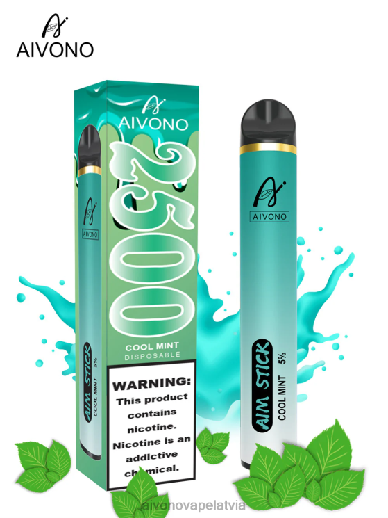 Aivono Vape Latvia - Aivono AIM STICK 2500 forša piparmētra 4V8XV159