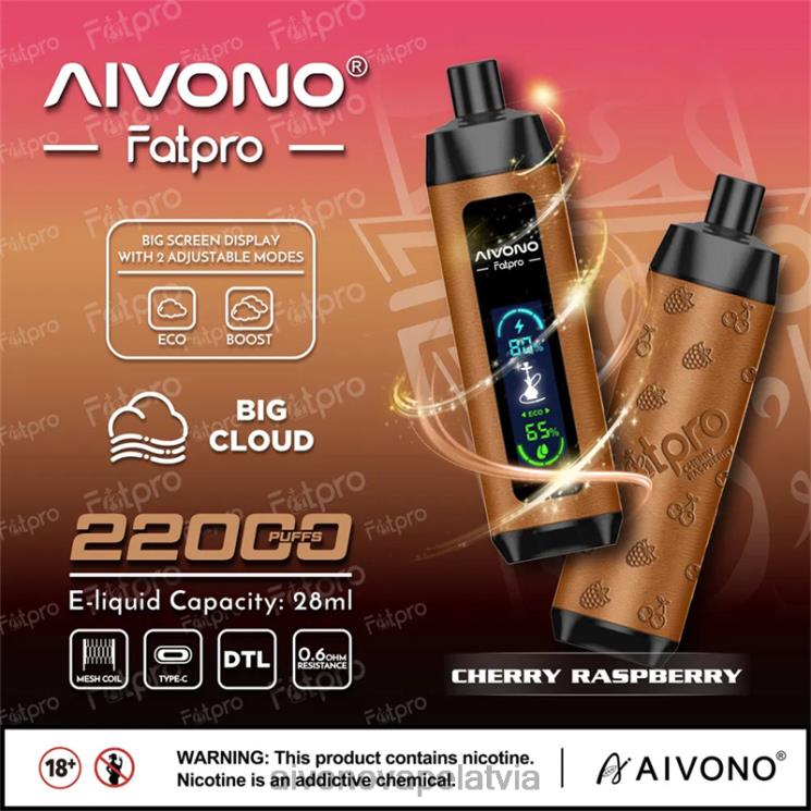 Aivono Vape Latvia - Aivono Fatpro 22000 ķiršu avenes 4V8XV4