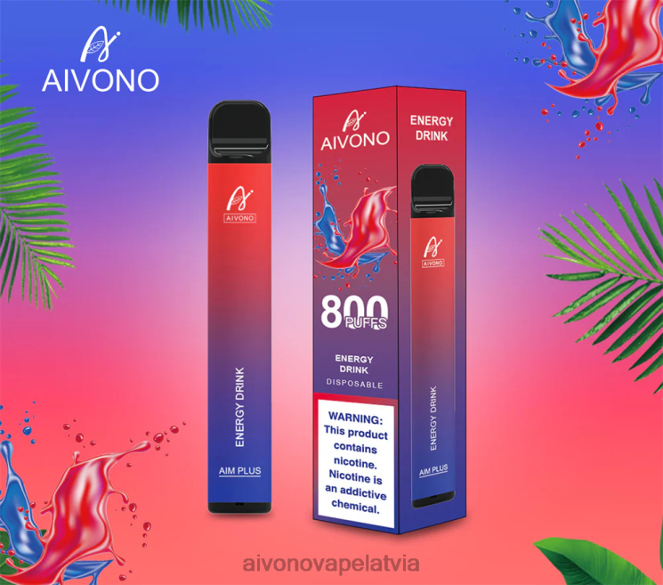 Aivono Vape Review - Aivono AIM PLUS 800 enerģijas dzēriens 4V8XV201