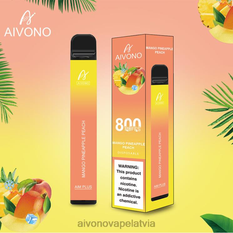 Aivono Vape Review - Aivono AIM PLUS 800 mango ananāsu persiks 4V8XV186