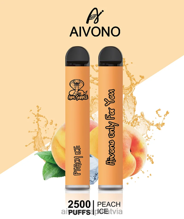 Aivono Vape Review - Aivono AIM SNAKE 2500 persiku ledus 4V8XV316