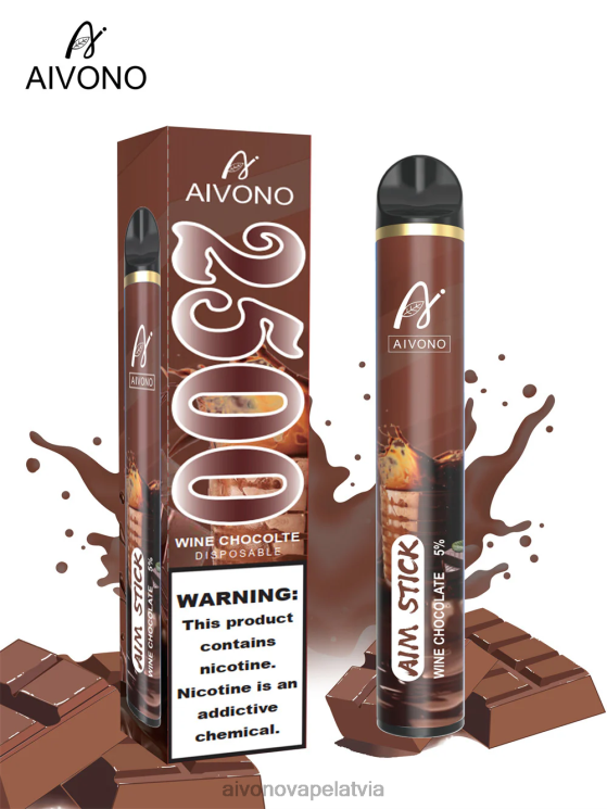 Aivono Vape Review - Aivono AIM STICK 2500 vīna šokolāde 4V8XV156