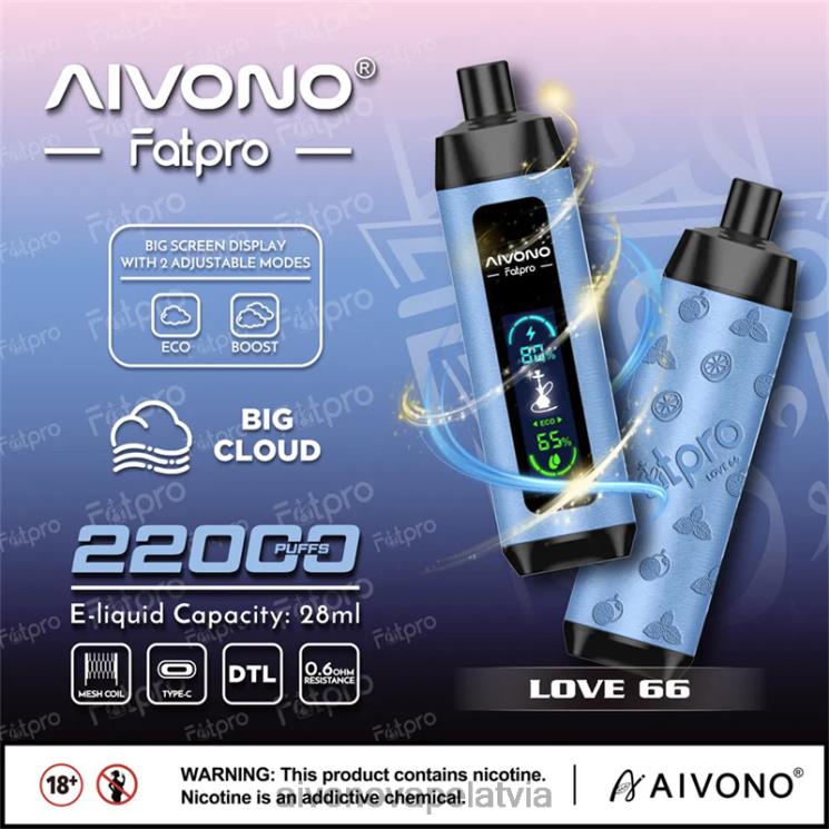 Aivono Vape Review - Aivono Fatpro 22000 mīlestība 66 4V8XV6