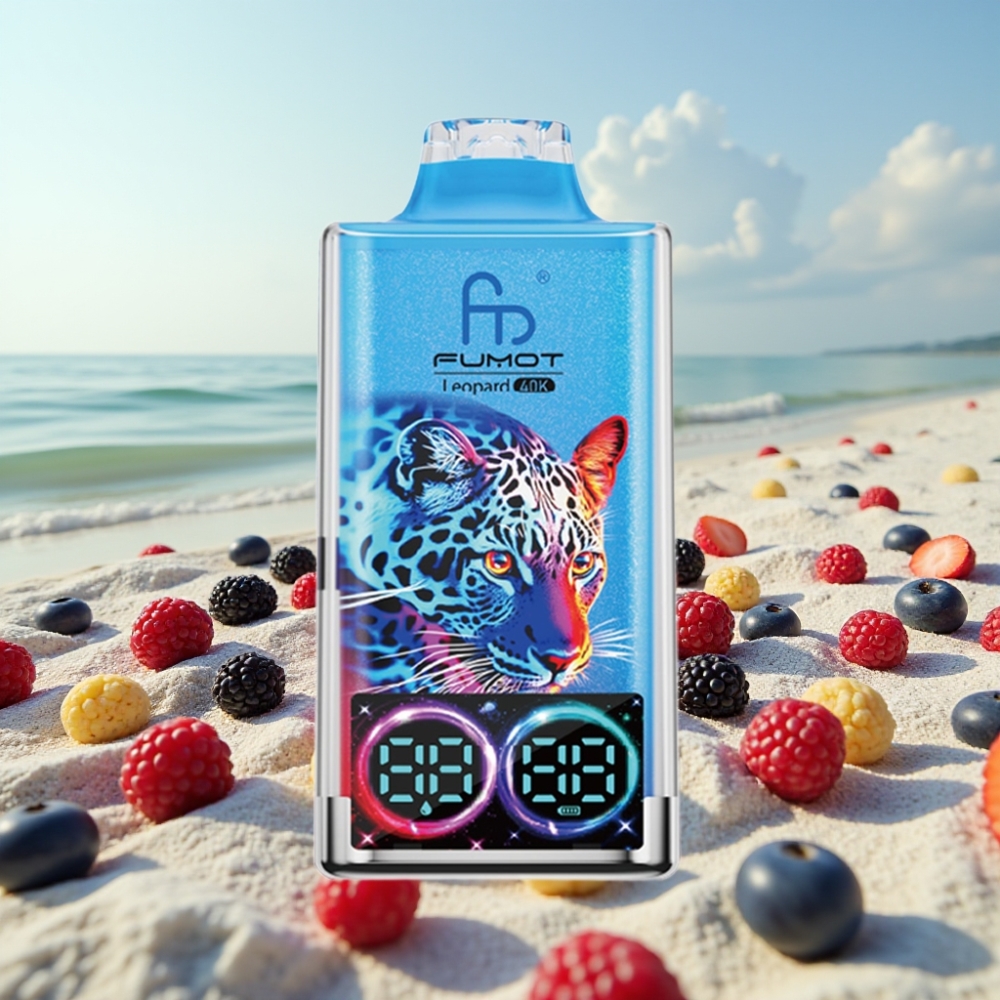 Fumot Leopard 40K Puffs Disposable Vape Jauktas Ogles 700mAh 40000 Puffs