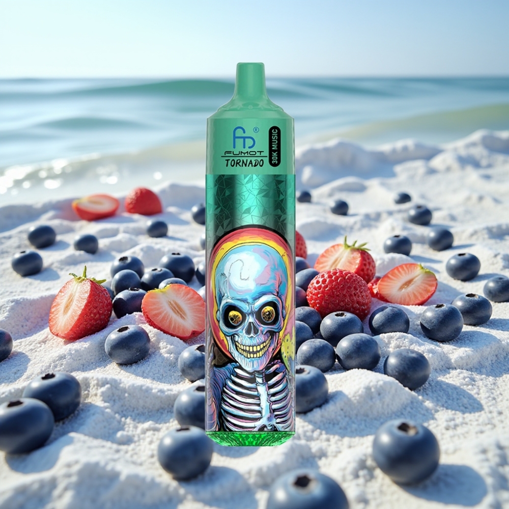 Fumot RandM Tornado 30000 Puffs 30mL 2/5 Zilā Mellenes Ledus