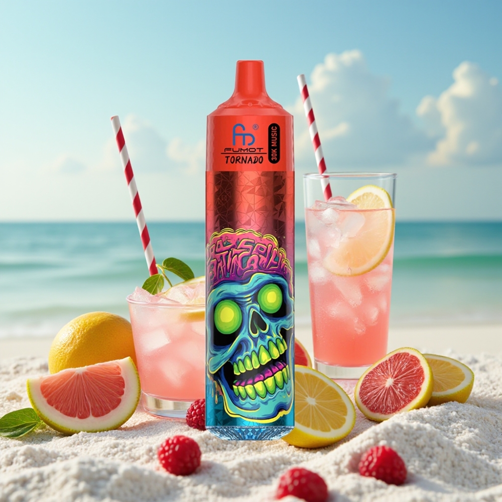 Fumot RandM Tornado 30000 Puffs 30mL 5 Rozā Citrons (Pink Lemonade)