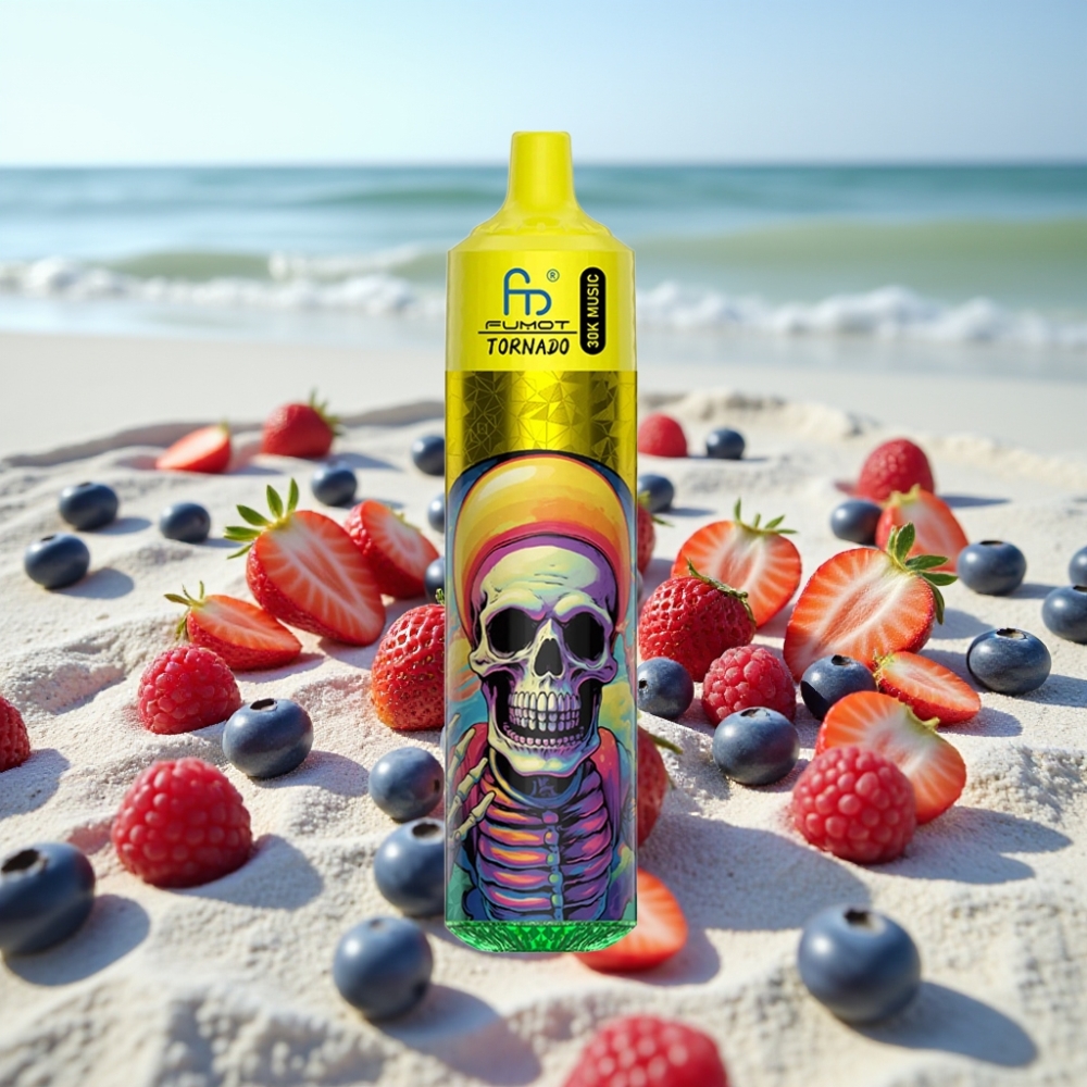 Fumot RandM Tornado 30000 Puffs 30mL 5 Zemenes-Avenes-Aveņu Dispozējamais Vape