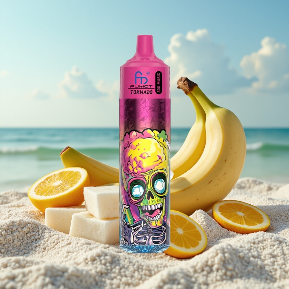 Fumot RandM Tornado 30000 Pūšas 30mL Banānu Ledus 5 600mAh