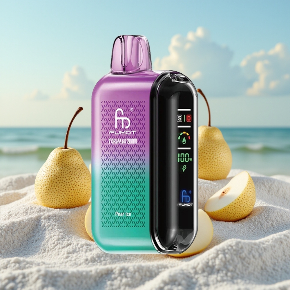 Fumot Tornado 20000 Puffs Disposable Vape Bumbuļa Ledus ar Dual Mesh Coil un 20ml E-liquid