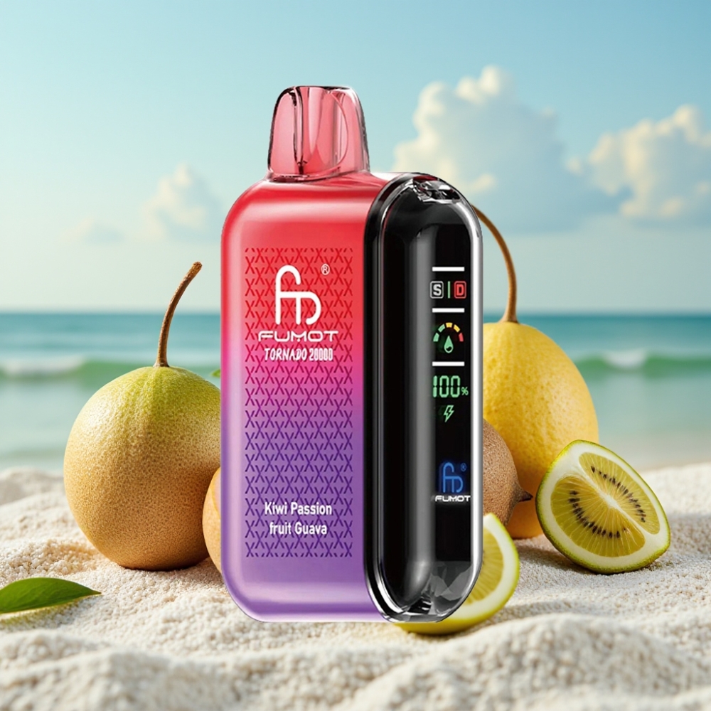 Fumot Tornado 20000 Puffs Disposable Vape Kivija Pasiflas Guava 20ml 850mAh