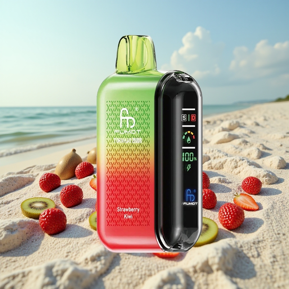 Fumot Tornado 20000 Puffs Disposable Vape Zemeņu Kiwi 20ml 850mAh