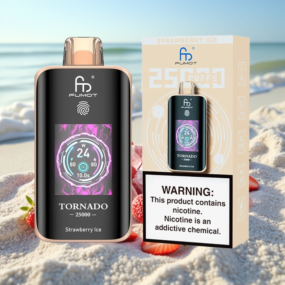 Fumot Tornado 25000 Puffs Disposable 20ml Zemeņu Ledus 700mAh