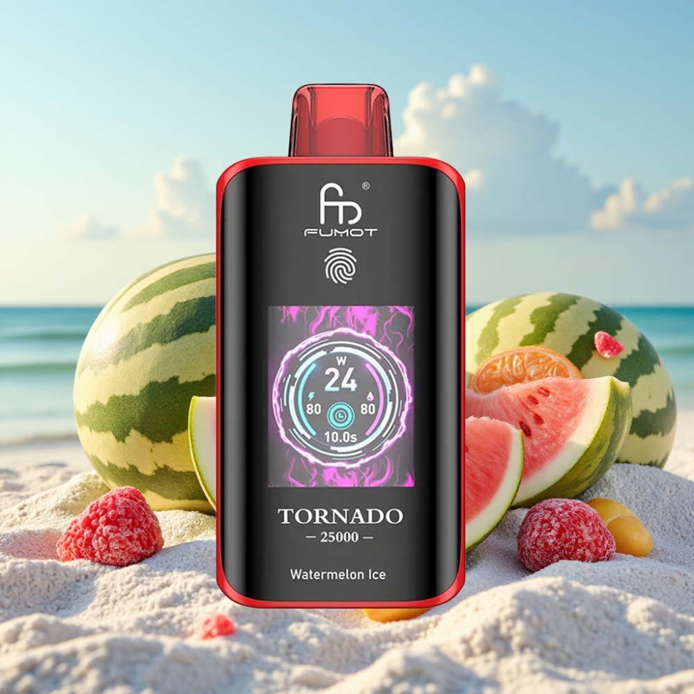 Fumot Tornado 25000 Puffs Disposable Vape Arbūzu Ledus 20ml 700mAh
