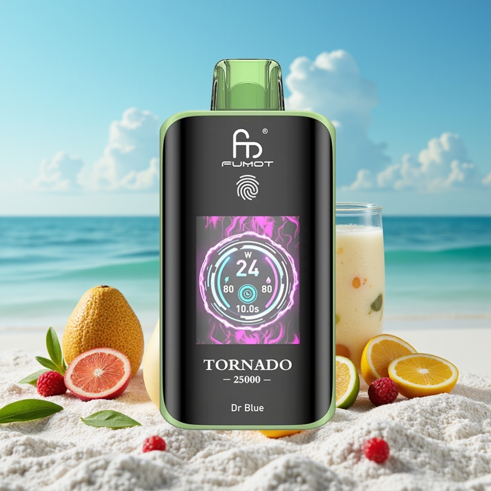 Fumot Tornado 25000 Puffs HD Ekrāns 20ml Dr Zils