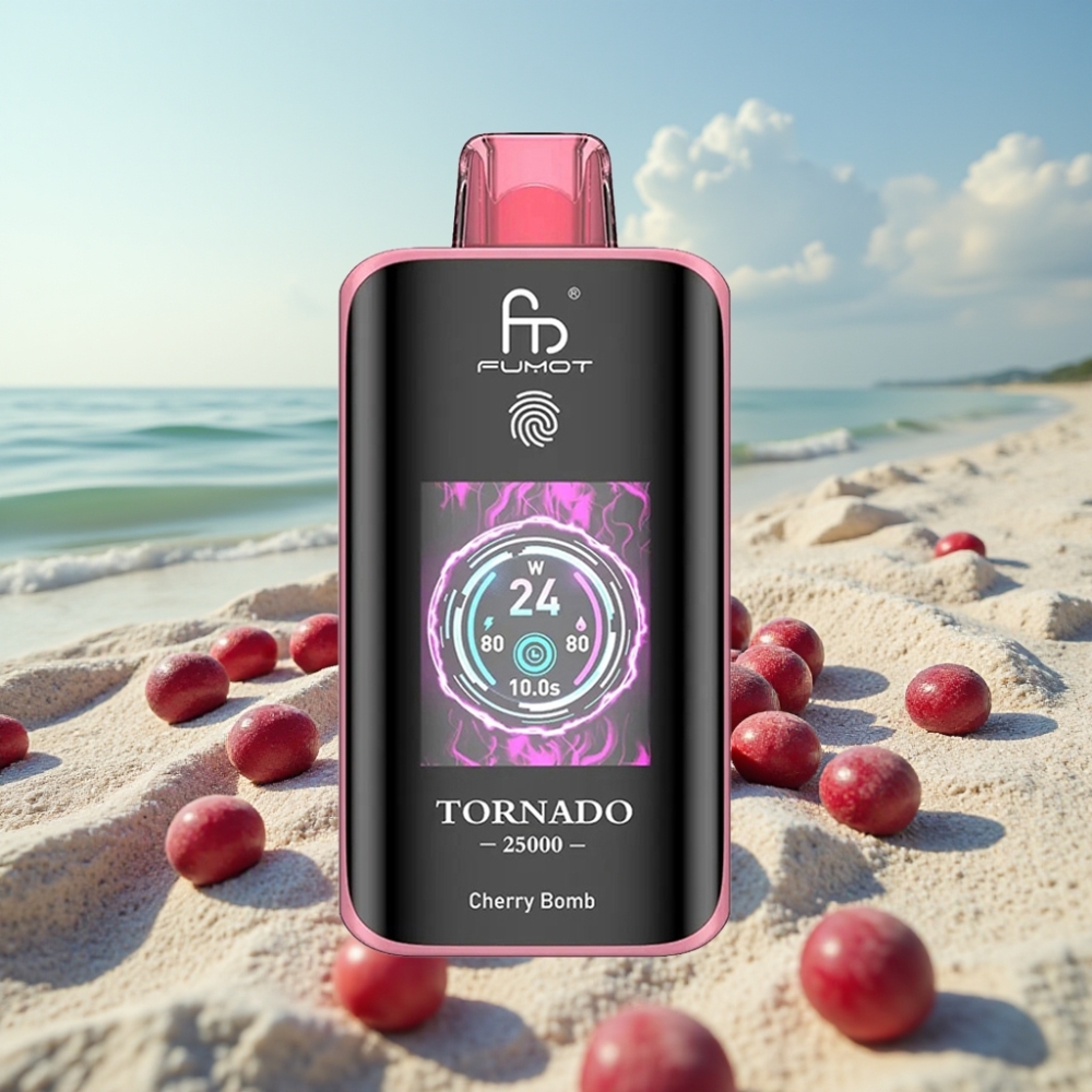 Fumot Tornado 25000 Puffu Displeja 20ml 700mAh Ķiršu Bomba