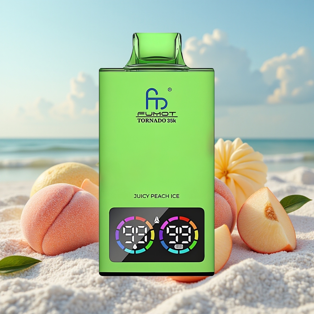 Fumot Tornado 35K Disposable Vape – Dubultais Tīkls RGB 15ml Sūkājvīles Ledus